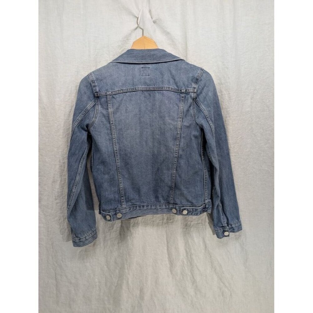 Gap Womens size small - Medium Wash Long Sleeve Button Up Cotton Denim - Picture 5 of 7